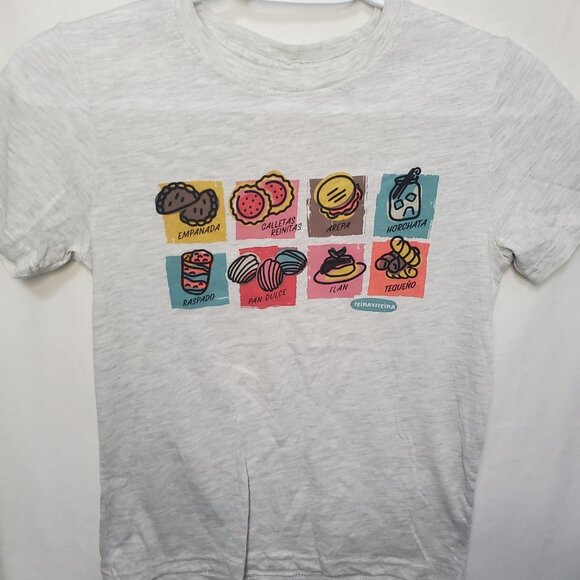 NWT Reinavsreina Latino Heritage Month Gray Kids T-Shirt Size Medium Unisex - Picture 9 of 9